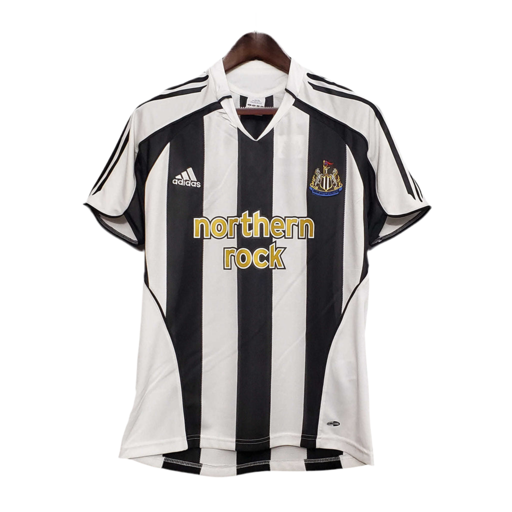 Camisa Newcastle Retrô 2005/2006 - Preta e Branca