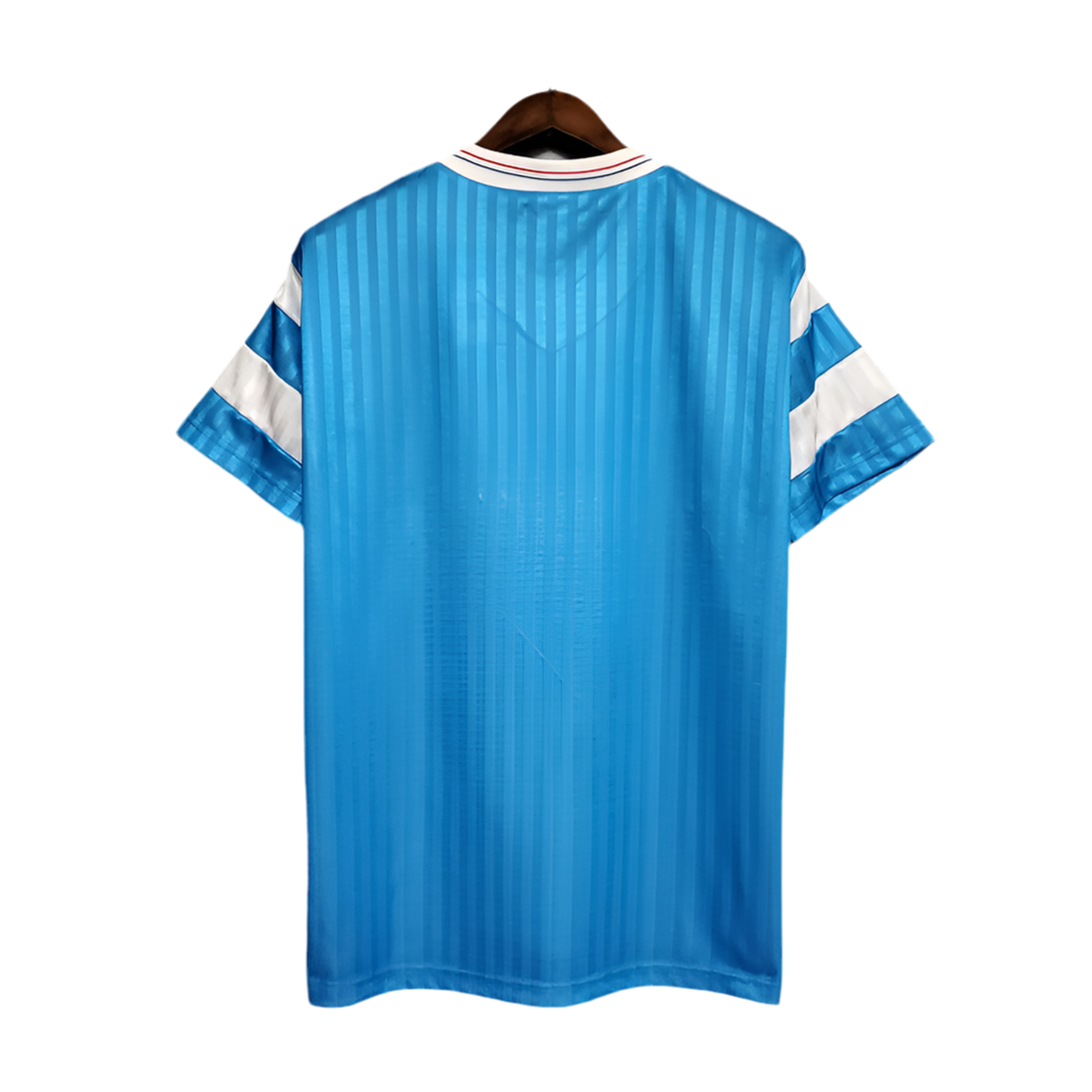Camisa Marseille Retrô 1990 Azul -
