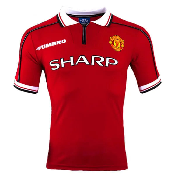 Camisa Manchester United Retro 98/99 com Patch - Vermelha
